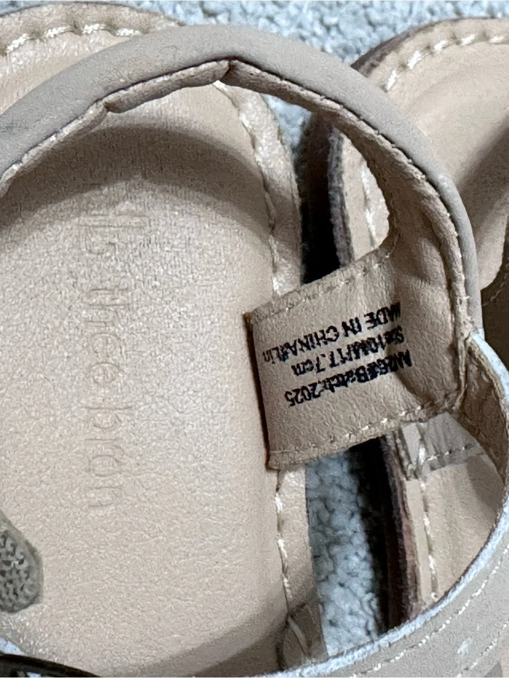 Aldo Girls' Scalloped Laser-Cut Sandals - Beige